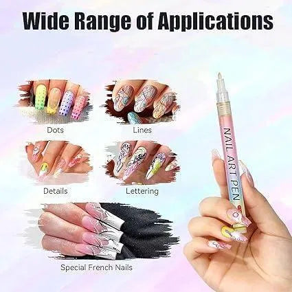 Nail Art Multi colour Pens Set of 12